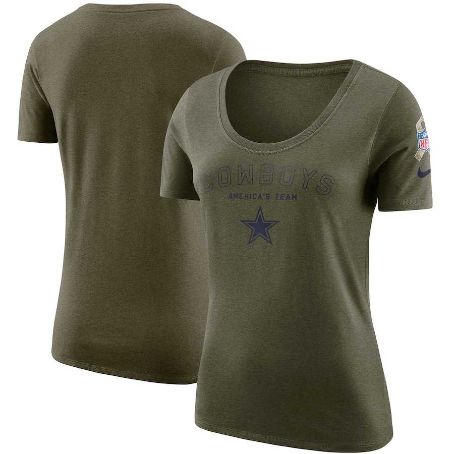 Women Dallas Cowboys Nike Salute to Service Legend Scoop Neck T-Shirt Olive,We sell and wholesale Women Dallas Cowboys Nike Salute to Service Legend Scoop Neck T-Shirt Olive on line form chian!